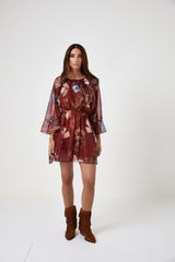 Abito in chiffon fantasia FEDERICA BI