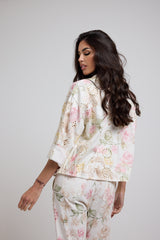 Giacca in denim floreale ALLY BY FEDERICA BI