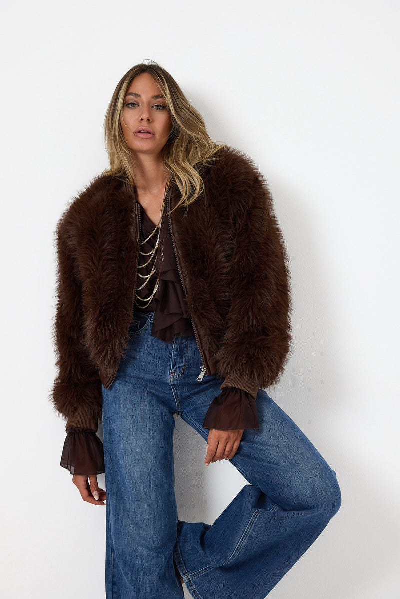 Giacca ECO marrone FEDERICA BI