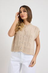 Gilet sabbia traforato FEDERICA BI