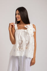 Top in sangallo FEDERICA BI
