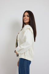 Giacca in denim bianca FEDERICA BI