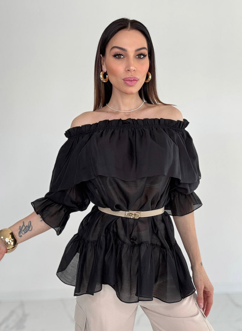Camicia volant vari colori FEDERICA BI