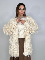 Cardigan bianco burro FEDERICA BI