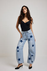 Denim azzurro stelle FEDERICA BI