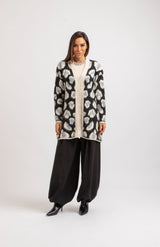 Cardigan animalier avorio FEDERICA BI