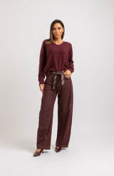 Denim jeans bordeaux FEDERICA BI