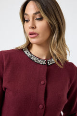 Cardigan collo gioiello FEDERICA BI ( due colori )