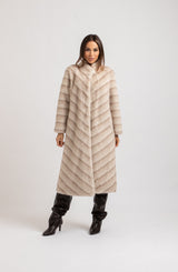 Ecopelliccia beige FEDERICA BI