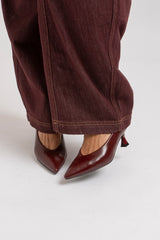 Denim jeans bordeaux FEDERICA BI