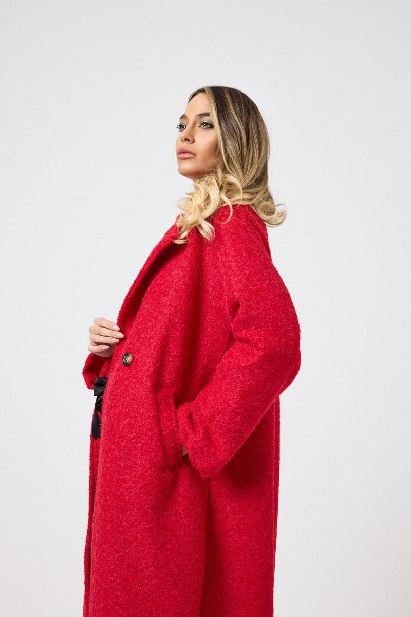 Cappotto rosso FEDERICA BI