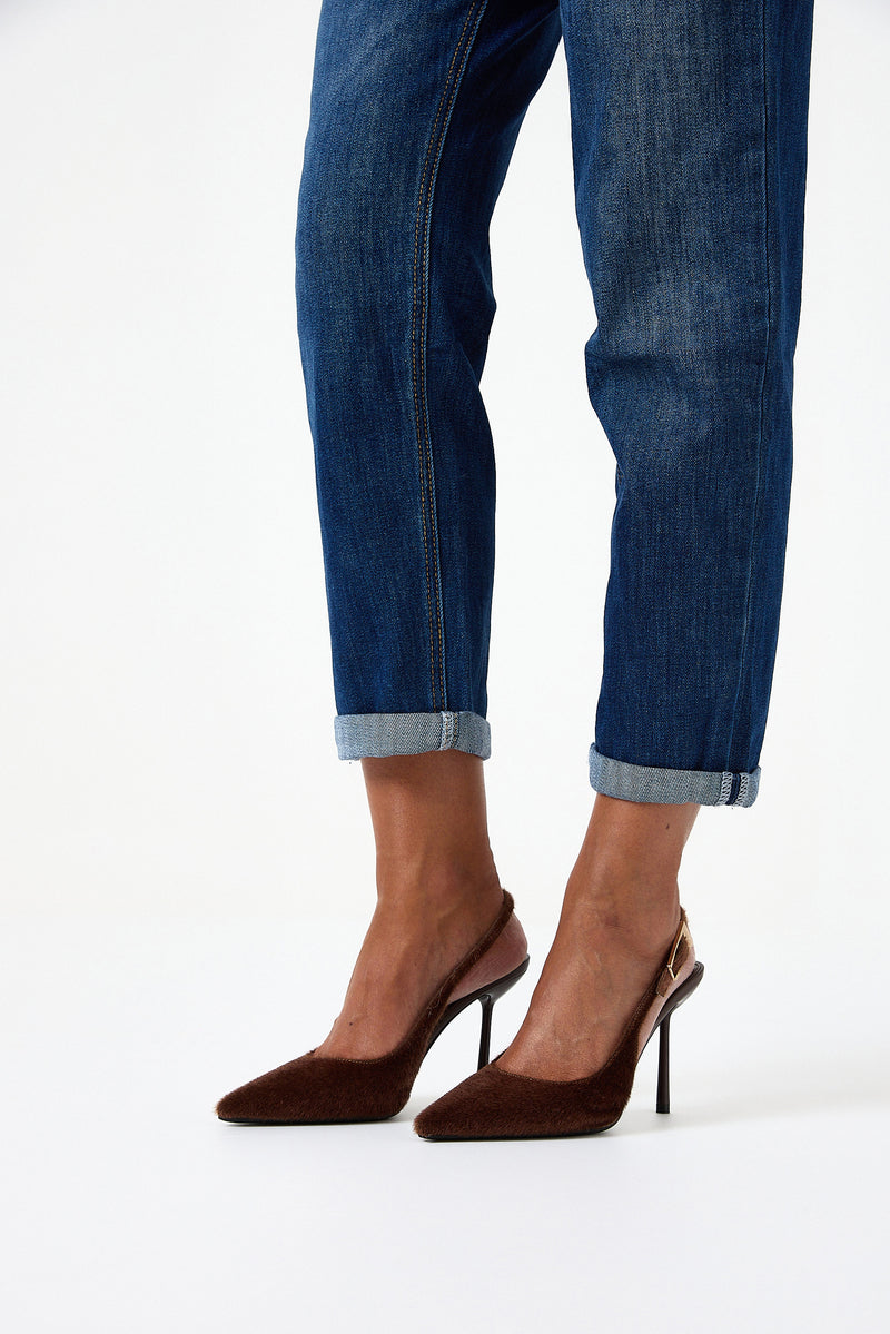 Denim blu mum fit FEDERICA BI
