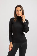 Maglia nera in lana FEDERICA BI