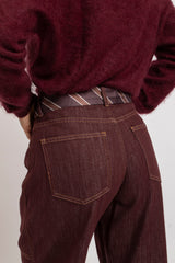 Denim jeans bordeaux FEDERICA BI