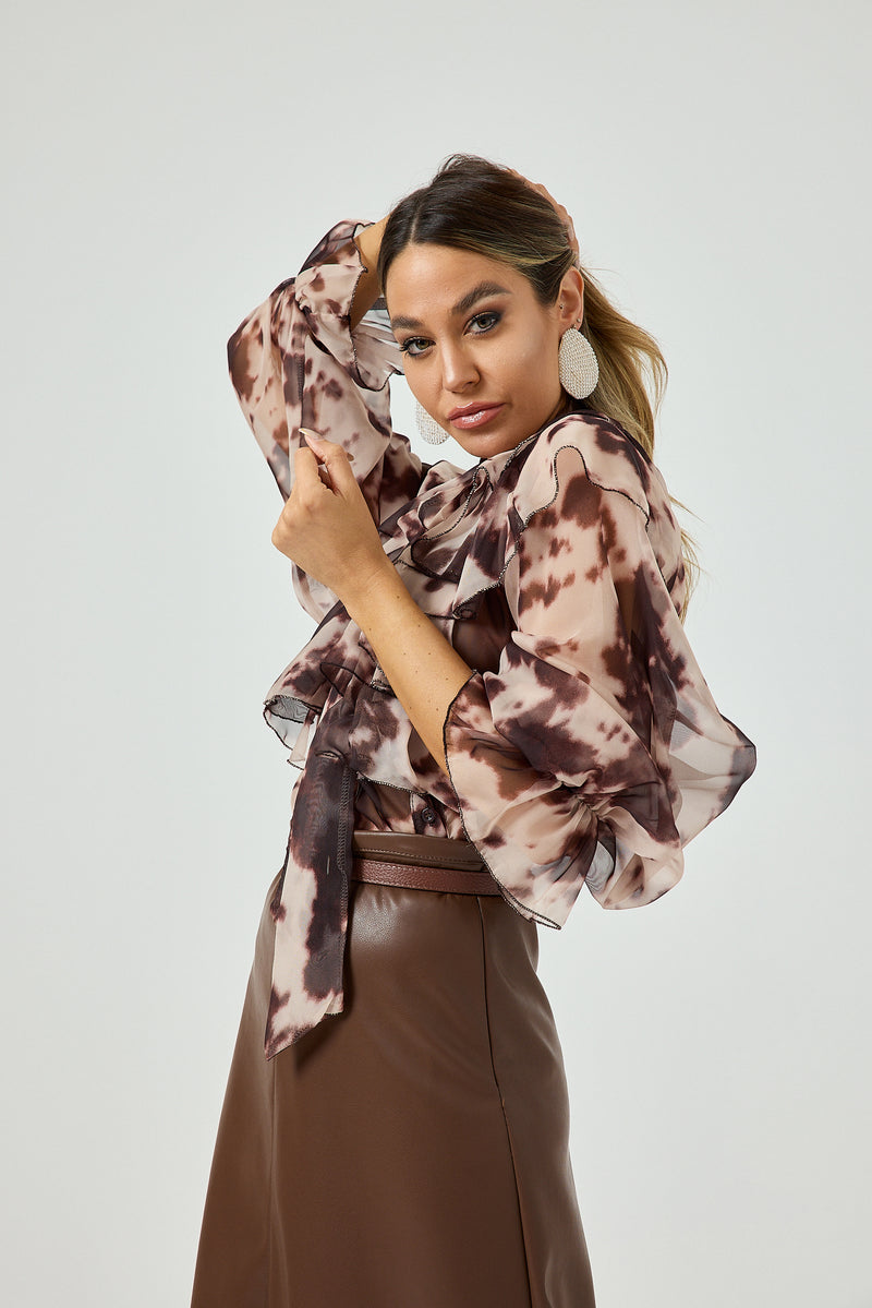 Camicia in chiffon FEDERICA BI