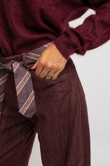 Denim jeans bordeaux FEDERICA BI