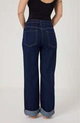 Denim blu risvolto FEDERICA BI