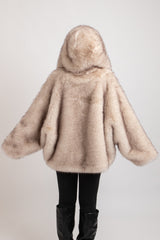 Ecopelliccia beige FEDERICA BI