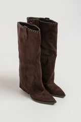 Stivale moro suede FEDERICA BI