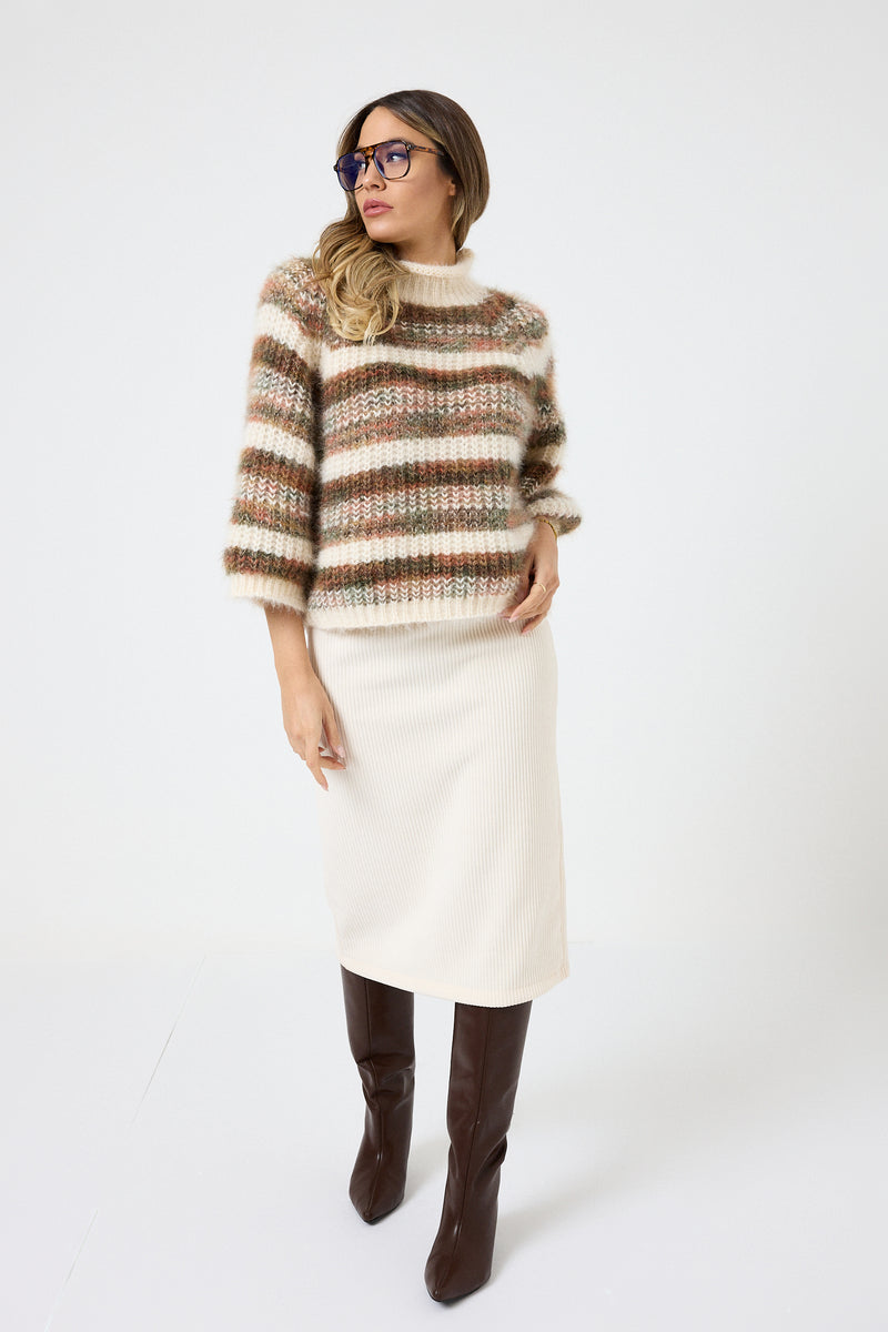 Gonna tubino in velluto FEDERICA BI