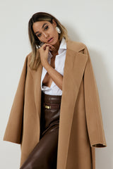 Cappotto camel cachemire e lana FEDERICA BI