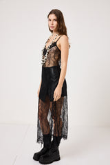 Abito nero in pizzo FEDERICA BI