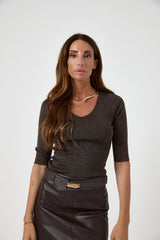 Maglia lurex FEDERICA BI ( vari colori )