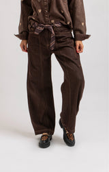 Denim jeans cioccolato FEDERICA BI