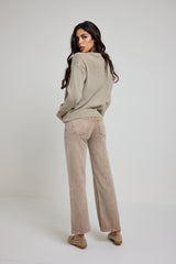 Denim jeans beige FEDERICA BI
