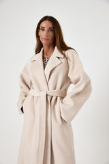 Cappotto beige cachemire e lana FEDERICA BI