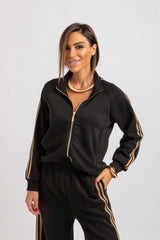Completo in felpa nero FEDERICA BI