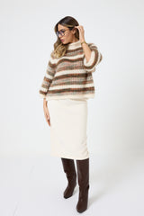 Gonna tubino in velluto FEDERICA BI