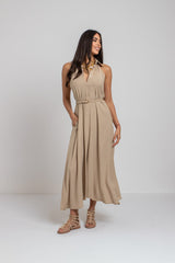 Abito lungo beige ALISSA BY FEDERICA BI
