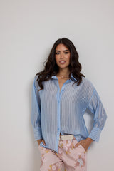 Camicia gessata FEDERICA BI (vari colori)