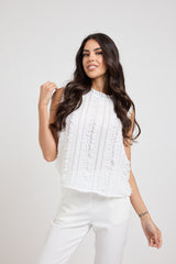 Camicia bianca in chiffon FEDERICA BI