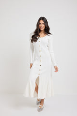 Abito bianco in viscosa FEDERICA BI