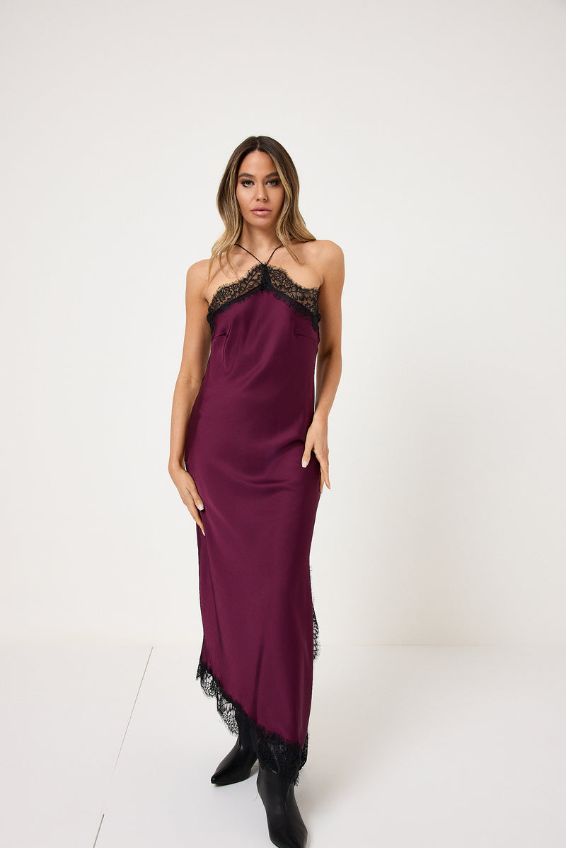 Abito in raso slip dress FEDERICA BI ( vari colori )