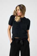 Pantalone nero lurex FEDERICA BI