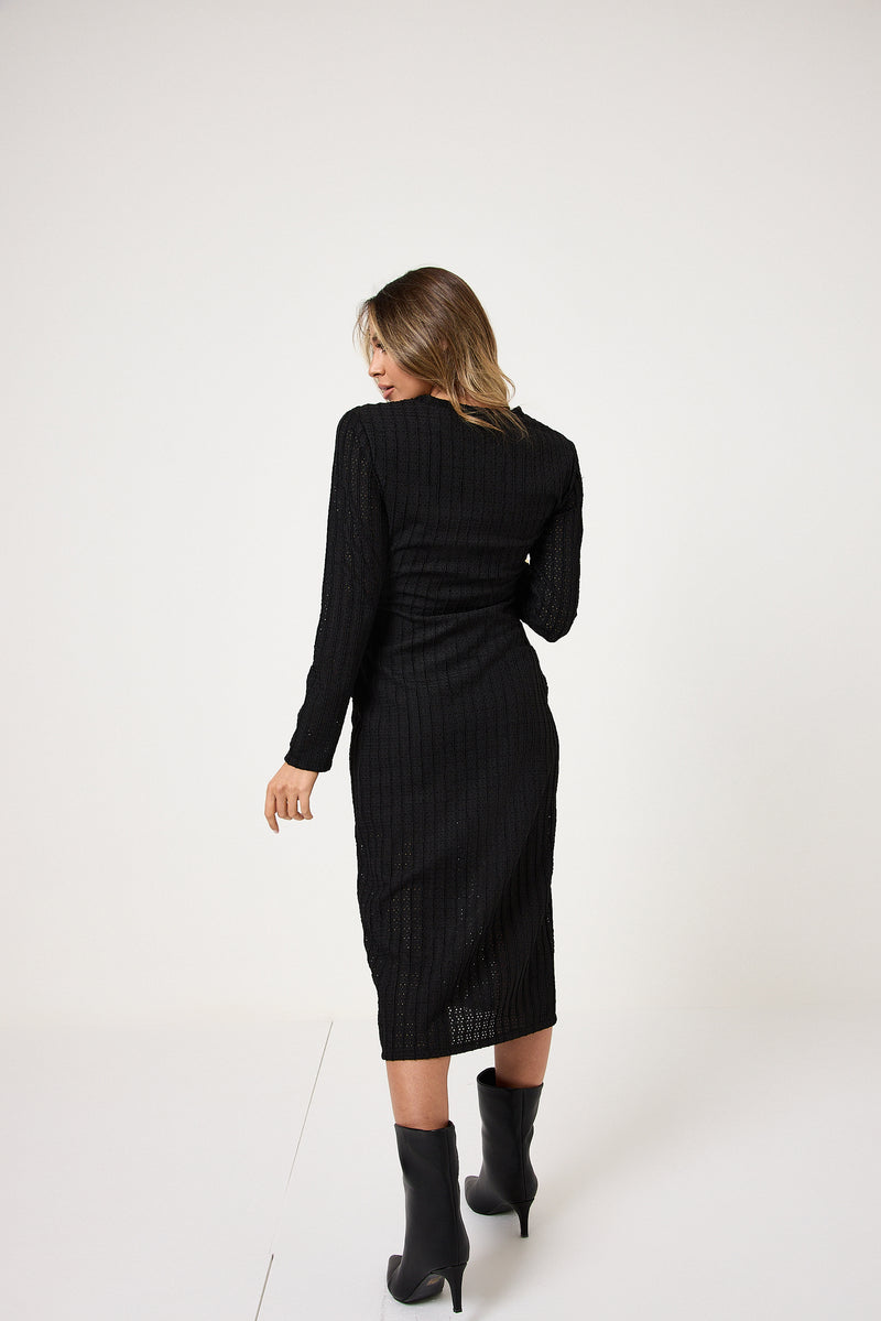 Abito midi bottoni oro FEDERICA BI ( vari colori )