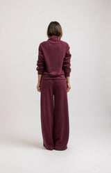 Completo in felpa bordeaux FEDERICA BI