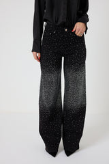 Denim nero cristalli FEDERICA BI