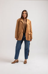 Giacca in suede FEDERICA BI