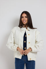 Giacca in denim bianca FEDERICA BI