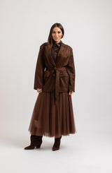 Giacca in suede FEDERICA BI