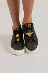 Sneackers nera gioiello FEDERICA BI
