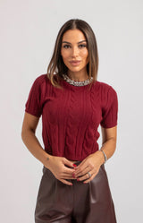Maglia treccia gioiello FEDERICA BI