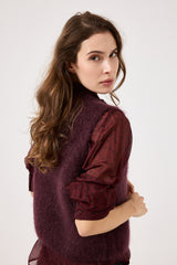 Gilet kid mohair ( vari colori ) FEDERICA BI