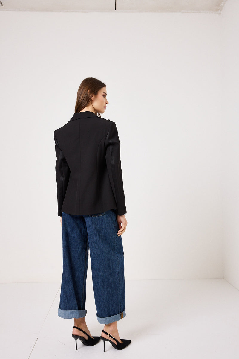 Blazer smoking nero FEDERICA BI