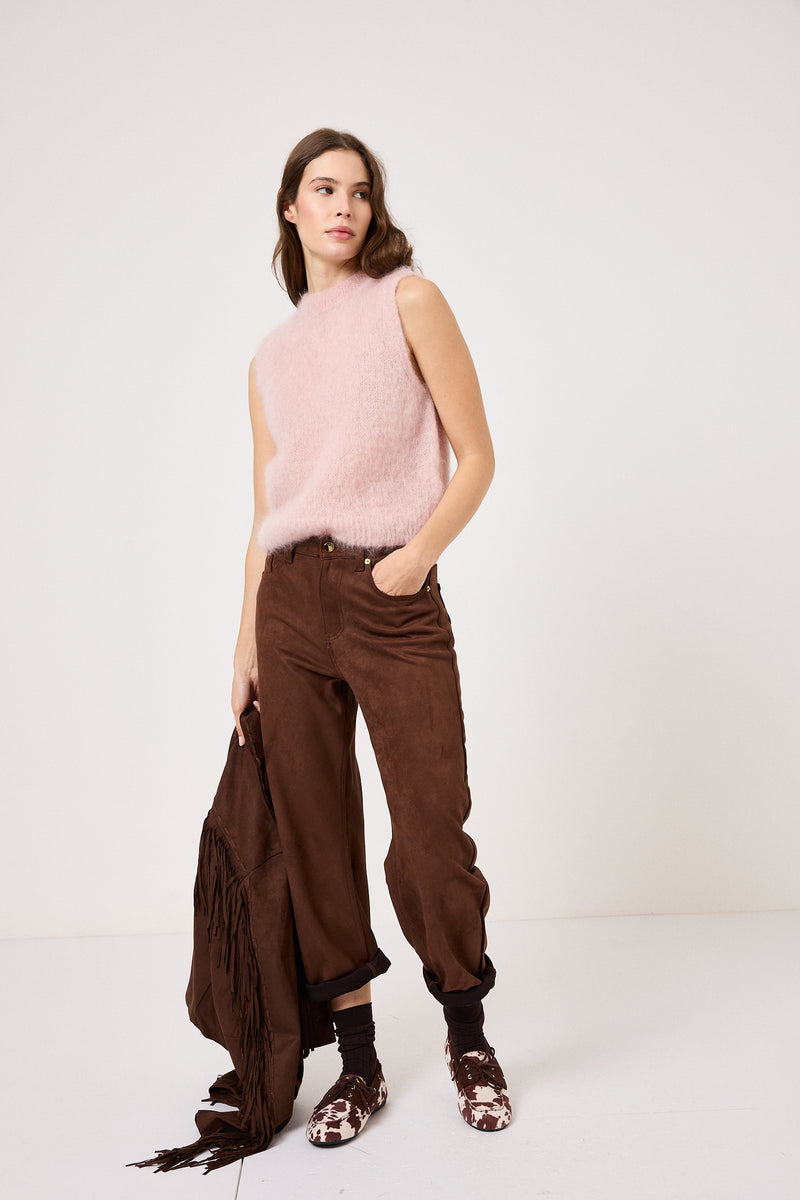 Gilet kid mohair ( vari colori ) FEDERICA BI