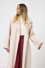 Cappotto beige cachemire e lana FEDERICA BI